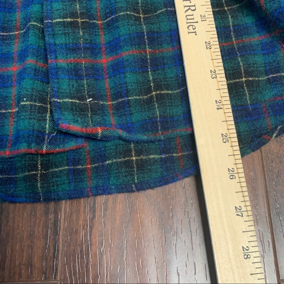 Pendleton Plaid Virgin Wool Shirt Elbow patches M - Picture 6 of 8